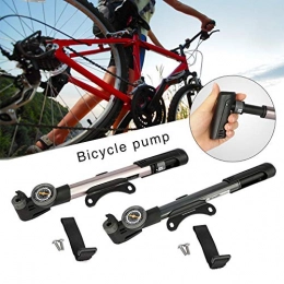 jaspenybow Mini Bike Pump Portable Bicycle Tire Air Pump Air Inflator with Pressure Gauge Durable Cycling Inflator Reliable, Compact & Light Performance for Presta Schrader Valve