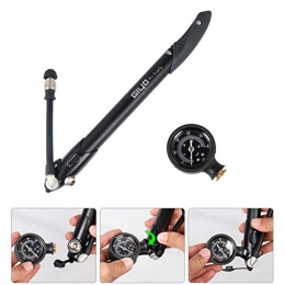 JIAAN Bike Pump 300 PSI Mini Bike Pump With Pressure Gauge,Accurate Fast Inflation,Mini Hand Pump Bracket For Road,Mountain Bikes,Including Gas Needle To Inflate Sports Balls,Balloons