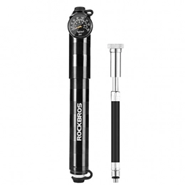 JIAXIAO Ship Accessories JIAXIAO Ship Bicycle Pump, High-pressure Barometer Aluminum Alloy Cnc Dust-proof Barometer Av / fv Ultra-light Portable Inflator, Electric Bicycle Basketball Pump