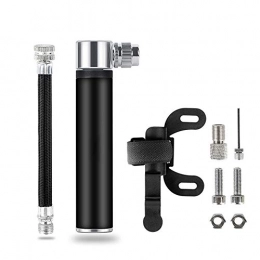 JIN GUI Accessories JIN GUI Portable Bicycle Pump, 120Psi Mini Aluminum Alloy Bike Pumps Convertible Valve Inflation Seal Waterproof Dust-Proof, for Road Bikes Football Basketball Rugby