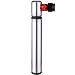 JOMSK Accessories JOMSK Bicycle Hand Floor Pump Bicycle Pump Mountain Bike Aluminum Alloy Air Pump Portable Mini Basketball Inflatable Tube (Color : Silver, Size : 16x2cm)