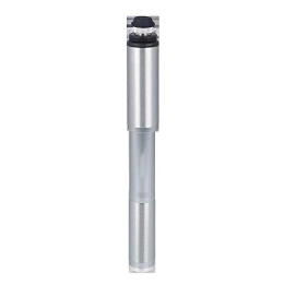 JOMSK Accessories JOMSK Bicycle Hand Floor Pump Portable Mini Manual Bicycle Pump Aluminum Alloy Outdoor Riding Equipment (Color : Silver, Size : 215mm)