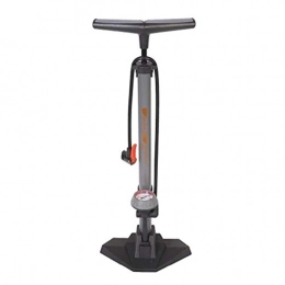 Jtoony Accessories Jtoony Bike Pump Bicycle Floor Air Pump With 170PSI Gauge High Pressure Bike Tire Inflator Black Grey Red (Color : Gray, Size : One size)