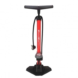 Jtoony Accessories Jtoony Bike Pump Bicycle Floor Air Pump With 170PSI Gauge High Pressure Bike Tire Inflator Black Grey Red (Color : Red, Size : One size)