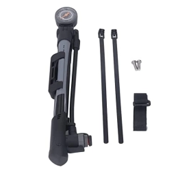 Kadimendium Bike Pump Kadimendium Bike Pump, Bike Air Pump Inflator Portable Sturdy Easy To Read for Sports Balls