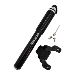 KAMURES Bike Pump KAMURES Bike Pump Fits Presta and Schrader Valve-Accurate Inflation, Bicycle Tire Inflator , Mini Bike Pump Portable for Road, Mountain and BMX Bikes, High Pressure 160 PSI, Includes Mount Kit (Black)