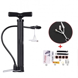 KDKDA Accessories KDKDA Portable Bike Pump Lightweight Bicycle Air Pump with Handle 120 Psi fits America and French Valve Types for Mountain Road BMX Bike Ball Inflatable Toy Including Puncture Repair Kit