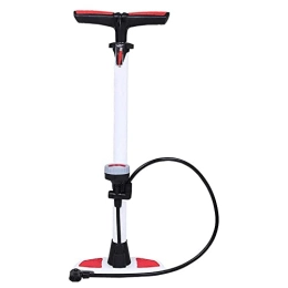 KEDUODUO Accessories KEDUODUO Bicycle Pump Portable Bicycle Pump Riding Equipment Vertical Bicycle Pump with Barometer Light And Easy To Carry Riding Equipment, White