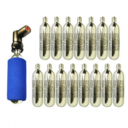 KRONYO Accessories KRONYO Co2 PUMP TWIST 'n GO - 2in1 for Presta & Schrader Valves with 15 x CO2 Cartridges Included