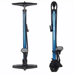 KX-YF Bike Pump KX-YF Cycling Pumps 160 PSI Standing Tyre Pump With Manometer Gauge Inflator For Bicycle Tyres / Inflatable Mattress Mini Bike Pump (Color : Blue, Size : 62cm)