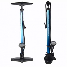 KYEEY Accessories KYEEY Bicycle Pump 160 PSI Standing Tyre Pump With Manometer Gauge Inflator For Bicycle Tyres / Inflatable Mattress Suitable for Bicycles (Color : Blue, Size : 62cm)