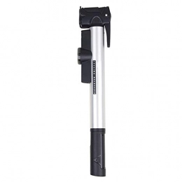 KYEEY Bike Pump KYEEY Bicycle Pump Mini MTB Bike Pump With Pressure Gauge, 80Psi Portable Manual Mini Cycling Hand Suitable for Bicycles (Color : Silver, Size : 27.8cm)