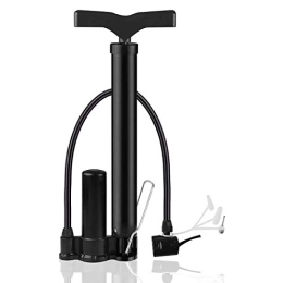 Lesrly-Cycle Accessories Lesrly-Cycle Bicycle Pump, 120PSI Bicycle Pump Portable Floor Pump, Compatible with Presta And Schrader Valves, Suitable for Bike, Off-Road Sport Ball, Inflatable Goods