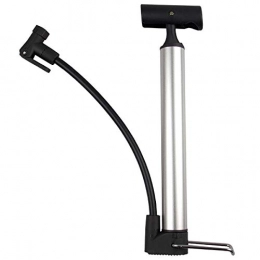 Lesrly-Cycle Bike Pump Lesrly-Cycle Mini Bike Pump Road, Bike Tire Pump, Bicycle Air Pump, Sports Ball Pumps, Compatible with Presta Schrader Valve, Suitable for Inflatable Goods, Silver