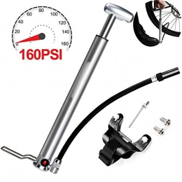 Linbing666 Portable Bicycle Pump, High-Pressure Mini-Mountain Road Bike Pump, High-Pressure Fast-Pumping CNC Aluminum Alloy for Basketball Bikes, Easy To Use