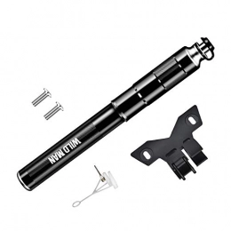 LINYUXX Mini Bike Pump, 120PSI High Pressure Hand Pump, Fits Presta and Schrader, Reliable, Compact & Light Performance, Bicycle Tyre Pump for Road, Mountain and BMX Bikes,Black