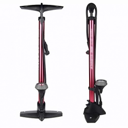 Liuxiaomiao-SP Bike Pump Liuxiaomiao-SP Bicycle pump High Pressure Bike Stand Floor Pump Scharder & Presta Valves 160 PSI Floor Drive With Gauge Fast and labor-saving (Color : Red, Size : 62cm)