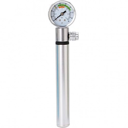 LIUXING-Home Accessories LIUXING-Home Inflator Motorcycle High Pressure Pump Aluminum Alloy Pump Portable Household Bicycle Portable pump (Color : Silver, Size : 19.5x2.1cm)