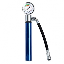 LLEH Accessories LLEH Bike Pump - mini portable bike pump with pressure gauge, Easy to carry, for mountain bikes, with bike tool kit, Blue