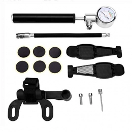 LLEH Accessories LLEH Bike Pump - mini portable bike pump with pressure gauge, Give away bike tire repair kit and Fish crowbar