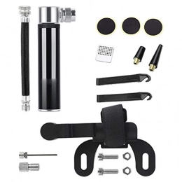 LLEH Accessories LLEH Bike Pump - mini portable Foldable bike pump, Easy to carry around, with bike repair kit, Tire patch and plastic tire lever