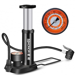 MAIKE Accessories MAIKE Bike Pump, Mini Foot Activated Bicycle Floor Pump, Portable Bike Pump, Bike Tire&Air Pump Compatible Universal Presta Schrader Valve, For Mountain Bicycle / Motorcycle / Ball, black
