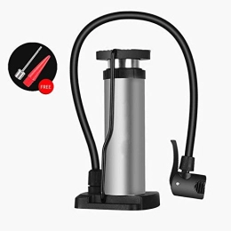 Maso Auto Accessories MASO Cycling Floor Pump with Inflation Needle, Portable Alloy Bike Foot Pump Car Motorbike Tyre Inflator Universal Presta & Schrader Valve(Silver)