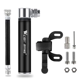 Zyj-Cycling Pumps Accessories Mini Bicycle Pump Cycling Hand Air Pump for Bike Tire Inflator Mountain Bicycle Bike Pump (Color : Black)