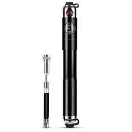 HPPSLT Bike Pump Mini Bicycle Pump Hand Pump for Bicycle，Balloon， Inflatable Boat Swim Ring, Bicycle pump with barometer, two-way pumping and inflating riding equipment