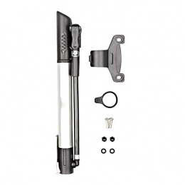 XCCV Bike Pump Mini bicycle pump, Portable bicycle pump120 PSI high pressure manual pump with Presta and Schrader valve, precise, fast inflatable, portable, suitable for road bike mountain bike (black)