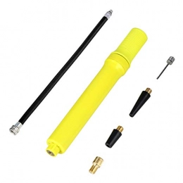 Shmtfa Bike Pump Mini Bicycle Pump, Portable Hand Pump, with Inflation Needle and Hose, Universal Presta & Schrader Valve, for Electric Bicycle Car Motorbike Ball Etc
