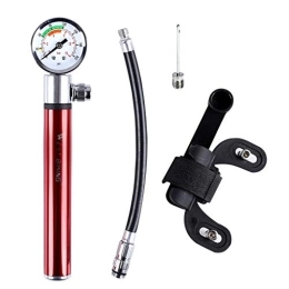 Zyj-Cycling Pumps Bike Pump Mini Bicycle Pump with Pressure Gauge 210 PSI Portable Hand Cycling Pump Ball Road Tire Bike Pump (Color : Red)