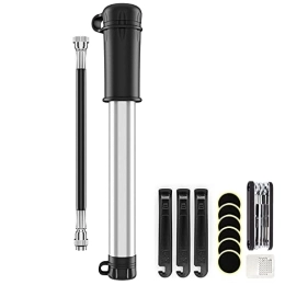 ZCGYQ Accessories Mini Bike Pump, 90 PSI Bicycle Tire Pump, Mini Air Pump for Bicycle Road, French and American Valve