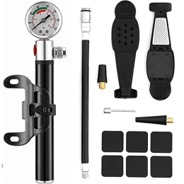 Breadom Bike Pump Mini Bike Pump, Bicycle Pump, Suitable for Valve and Valve Bike Pumps for all Bikes and Basketball Football Swimming Ring etc Can be Installed on a Bicycle Rack