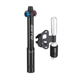 Beto  Mini Bike Pump with CO2 Inflator - Dual Mode Hand Pump / CO2 Valve - Portable Bike Tire Pump Patented Auto-Switching Twin Head Fit Presta / Schrader, No CO2 Cartridges Included (Style：A)