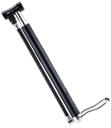 Mini Floor Bike Pump - Super Fast Tyre Inflation - Secure Presta and Schrader Valve Connection - High Pressure Bicycle Pump with Stabilizing Foot Peg for Road & Mountain Bikes
