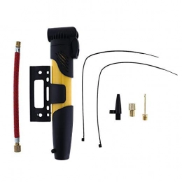Wghz Bike Pump Mini Portable Bicycle Tire Air Pump Inflator With Pump Inflator Extension Tube (Color : Yellow)