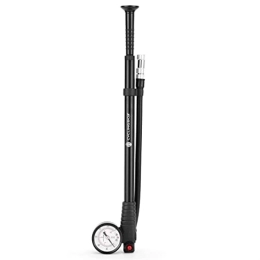 wrtgerht Bike Pump Mini Power Small Pump 300psi Bike Pump with Gauge High-pressure for Fork, Rear Suspension Shock Absorber Cycling Hose Air Inflator Bicycle Accessories (Color : A2)