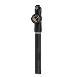 MOLVUS Accessories MOLVUS Portable Bike Floor Pump High Pressure Inflatable Tube for Easy Carrying Of Riding Equipment Bicycle With Barometer Hose Lightweight Universal Bicycle Pump (Color : Black, Size : 265mm)