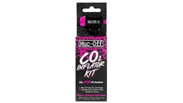 Muc-Off 20117 CO2 Inflator Kit, MTB - Puncture Repair Kit For Mountain Bikes With Presta Or Schrader Valves - Includes 2 Cartridges, Inflator Head & Sleeve