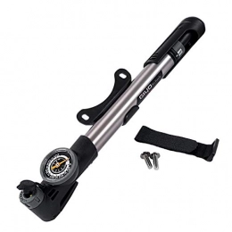 Newace Mini Bike Tire Pump with Gauge Portable Air Pump -Max 120 PSI-Switchable Mode for High Volume and High Pressure -Smart Valve Fits Presta & Schrader
