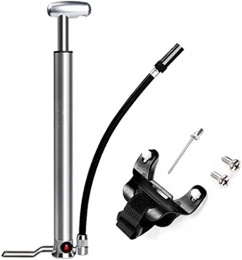 NFRMJMR Accessories NFRMJMR High Pressure Foot Activated Floor Pump 160PSI Bicycle Pump With Valve Bike Tire Pump Inflator (Color : Silver) (Color : Silver) (Color : Silver) (Color : Silver)