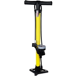 Outdoor Recreation Bike Pump Outdoor Recreation Cycling Bicycle Electric Car Motorcycle High Pressure Manual Pump Car Pump Basketball Football Inflatable Tube (Color : Yellow, Size : 5.9 * 23.6inches)