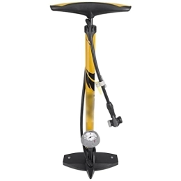 Outdoor Recreation Bike Pump Outdoor Recreation Cycling Inflator Smart Mouth Compatible With American Mouth French Mouth High Pressure 160PSI Pump And Vent Valve (Color : Yellow, Size : 60 * 25 * 23cm)