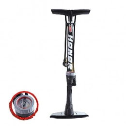 OWIME Bicycle pump:Highly functional with many applications from blowing up balls to cycle tyres, inflatable beds and swim aids-Black and white color_64cm