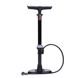 WYJW Bike Pump Portable Bike Floor Pump Riding Equipment Upright Bicycle Pump With Barometer Is Light And Convenient To Carry Riding Equipment Lightweight Universal Bicycle Pump (Color : Black, Size : 640mm)