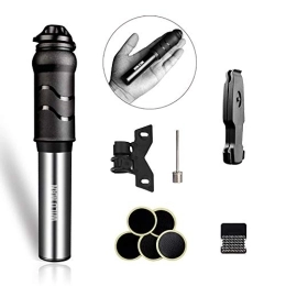 ChangMi Bike Pump Portable Mini Bike Pump, 100 PSI High Pressure Bicycle Tire Air Pump, Fits Presta and Schrader- No Valve Changing Needed, Come with Puncture Repair Kit Including Mount Kit