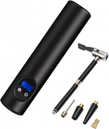 POWERAXIS Bike Pump POWERAXIS Portable Air Compressor Pump 150PSI USB Cordless Automatic Digital Tyre Inflator for Car Bicycle Tire Swimming Ring Ball Balloon Toy, Hand Held Air Pump with LED light