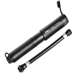 PRO BIKE TOOL Accessories Pro Bike Tool Mini Bike Pump - Fits Presta and Schrader - High Pressure PSI - Reliable, Compact & Light Performance - Bicycle Tyre Pump for Road, Mountain and BMX Bikes (MATT Black)