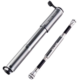 PRO BIKE TOOL  PRO BIKE TOOL Mini Bike Pump with Gauge, Presta and Schrader Valve Compatible Bicycle Tire Pump for Road, Mountain and BMX Bikes, High Pressure 100 Psi, Mount